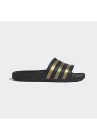 Adidas - Klapki adilette Aqua. Okazja: na plażę. Kolor: czarny, żółty, wielokolorowy #2