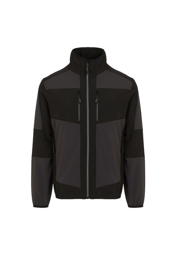 Regatta - Kurtka Softshellowa Unisex Dla Dorosłych 2 Warstwy. Kolor: szary, fioletowy, wielokolorowy, czarny. Sport: turystyka piesza