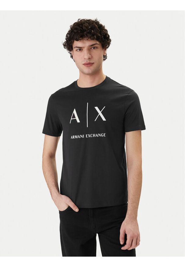 Armani Exchange T-Shirt XM002683 AF10356 UB101 Granatowy Regular Fit. Kolor: niebieski. Materiał: bawełna