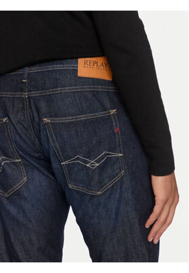 Replay Jeansy M1008J.000.785 774 Granatowy Slim Fit. Kolor: niebieski