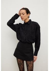 Marsala - Spódnico spodenki z lnem w kolorze TOTALLY BLACK - MOVE. Okazja: na imprezę. Materiał: len. Styl: elegancki #1