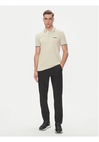 BOSS Polo Paddy Pro 50469102 Beżowy Regular Fit. Typ kołnierza: polo. Kolor: beżowy. Materiał: syntetyk #5