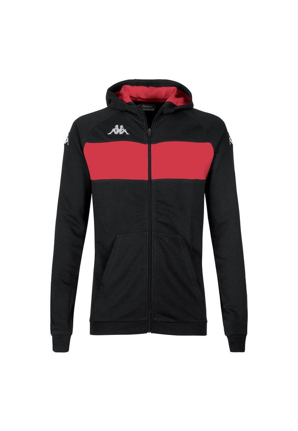 Bluza z kapturem dla dzieci Kappa Dacciozi. Typ kołnierza: kaptur. Kolor: czerwony, wielokolorowy, czarny. Sport: joga i pilates