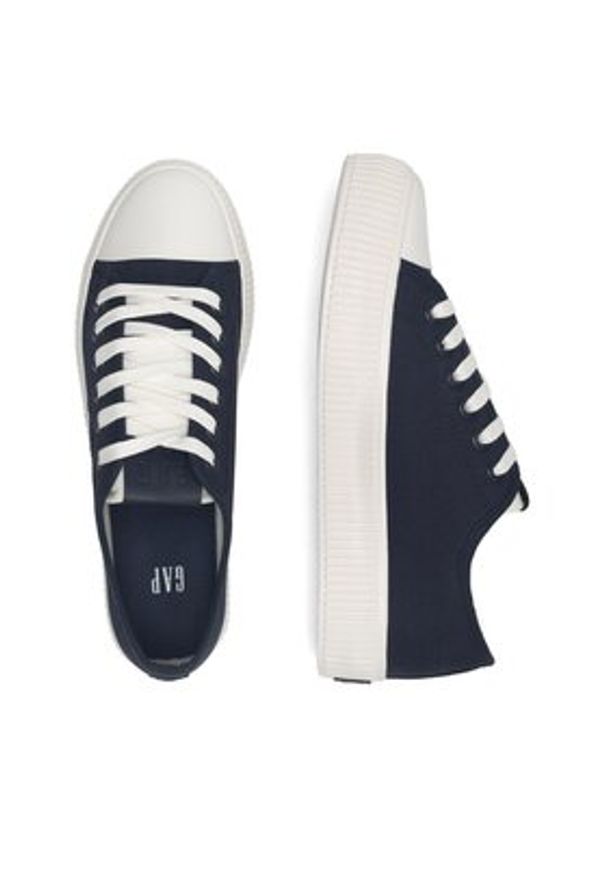 GAP - Gap Trampki GAI001F5TMELYBGP Granatowy. Kolor: niebieski. Materiał: materiał