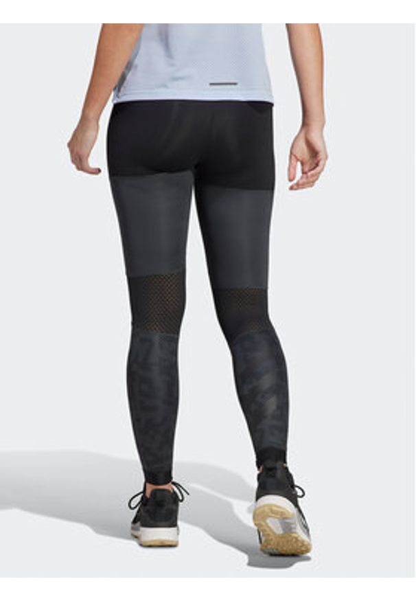 Adidas - adidas Legginsy Terrex Agravic Trail HL1727 Szary Tight Fit. Kolor: szary. Materiał: syntetyk