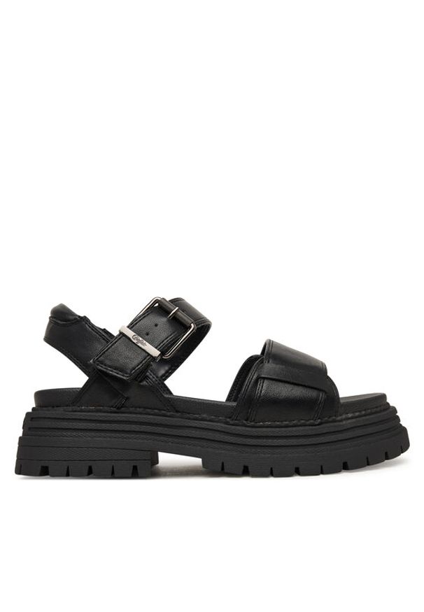 Buffalo Sandały Lennox 1602321 Czarny. Kolor: czarny. Materiał: skóra