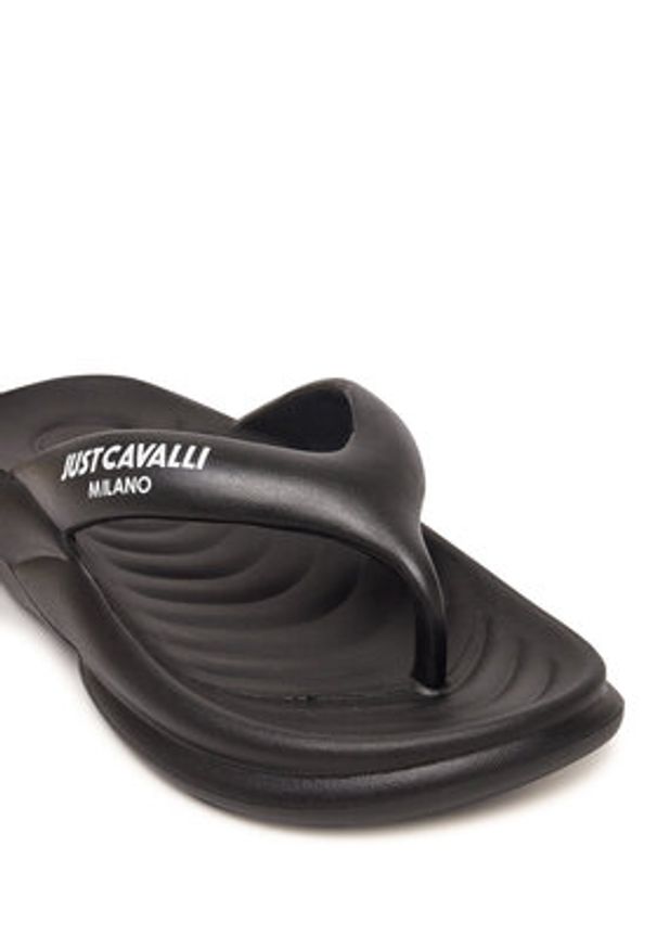 Just Cavalli Japonki 78QA3SU1 Czarny. Kolor: czarny