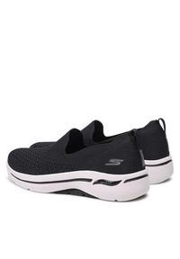 skechers - Skechers Półbuty Delora 124418/BKW Czarny. Kolor: czarny. Materiał: materiał #5