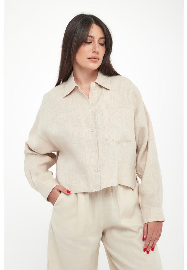 Weekend Max Mara - Koszula damska lniana Capo WEEKEND MAX MARA. Materiał: len