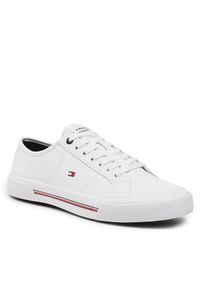 TOMMY HILFIGER - Tenisówki Tommy Hilfiger. Kolor: biały. Materiał: skóra #1
