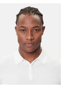 Hugo - HUGO Polo San Peter-CV 50536672 Écru Regular Fit. Typ kołnierza: polo. Materiał: wiskoza #5