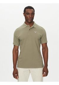 Barbour Polo Original Sports MML0358OL38 Khaki Regular Fit. Typ kołnierza: polo. Kolor: brązowy. Materiał: bawełna