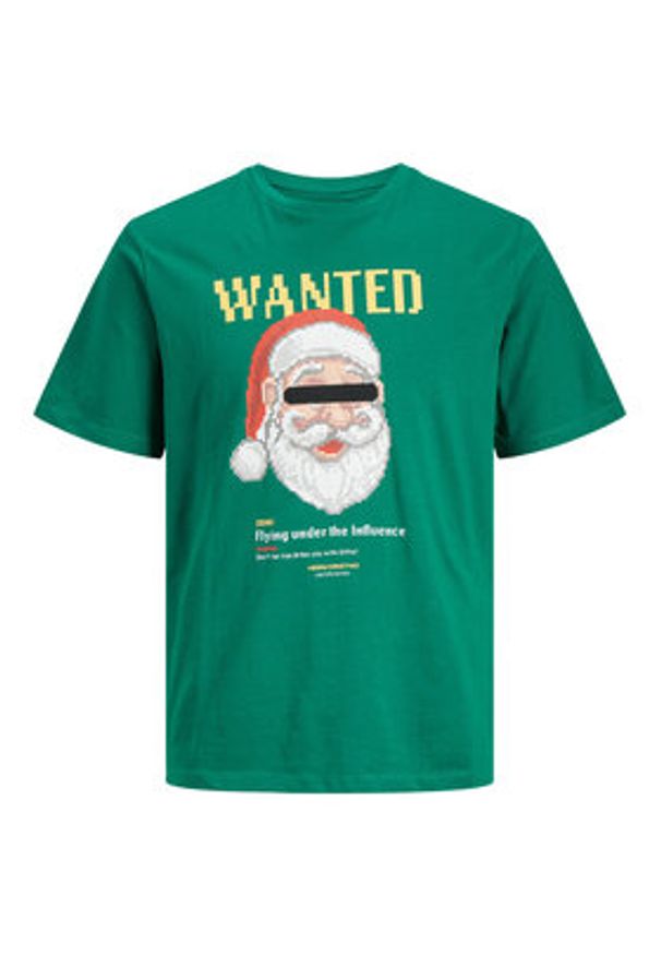 Jack & Jones - Jack&Jones T-Shirt 12246605 Zielony Standard Fit. Kolor: zielony. Materiał: bawełna