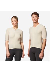 VAN RYSEL - Koszulka rowerowa szosowa Van Rysel EDR ULTRA unisex. Kolor: beżowy. Materiał: mesh. Sport: kolarstwo #1
