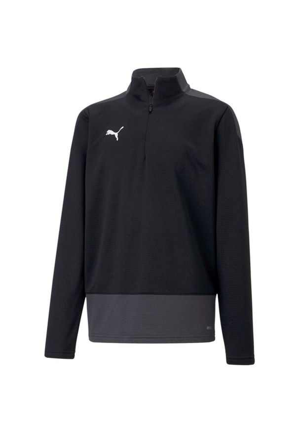 Kurtka Puma Teamgoal 23 Training 14 Zip Top Jr, Dzieci. Kolor: czarny. Materiał: poliester, materiał. Sport: joga i pilates