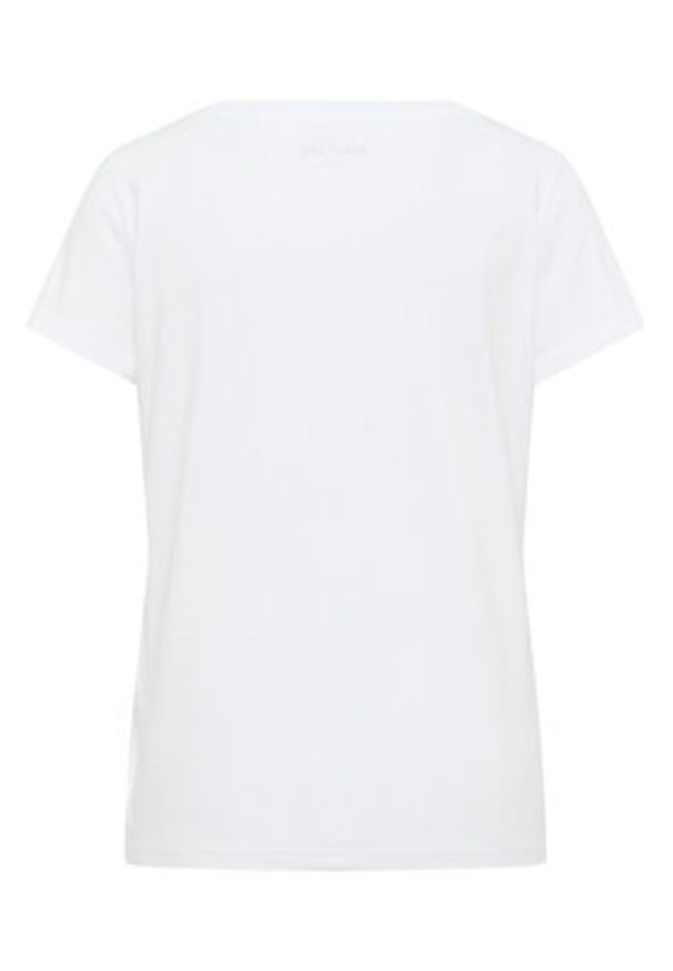 Mustang T-Shirt Alma 1016748 Biały Regular Fit. Kolor: biały. Materiał: bawełna