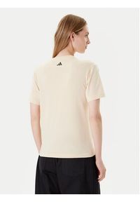 Adidas - adidas T-Shirt FARM Graphic JL8614 Beżowy Regular Fit. Kolor: beżowy. Materiał: bawełna #4