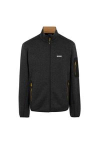 Regatta - Bluza Polarowa Męska Melanżowy Pełen Suwak Newhill. Kolor: żółty, czarny, wielokolorowy. Materiał: polar. Wzór: melanż #1
