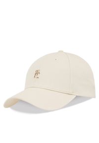 TOMMY HILFIGER - Tommy Hilfiger Czapka z daszkiem Elevated Chic Cap AW0AW17128 Écru. Materiał: bawełna, materiał #1