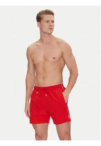 BOSS Szorty kąpielowe Iconic 50491594 Czerwony Regular Fit. Kolor: czerwony. Materiał: syntetyk #3