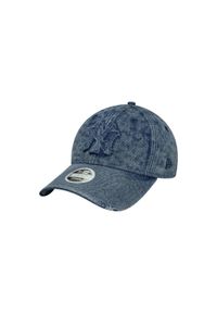 New Era - Czapka baseballowa New York Yankees Denim 9twenty. Kolor: wielokolorowy, niebieski, szary. Materiał: denim #1