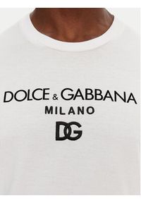 DOLCE & GABBANA - Dolce&Gabbana T-Shirt G8PD7Z G7B9X Biały Regular Fit. Kolor: biały. Materiał: bawełna #2