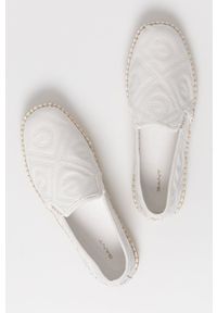 GANT - Gant Espadryle skórzane kolor biały. Nosek buta: okrągły. Kolor: biały. Materiał: skóra #3