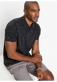 bonprix - Shirt polo, krótki rękaw. Typ kołnierza: polo. Kolor: czarny. Długość rękawa: krótki rękaw. Długość: krótkie #1