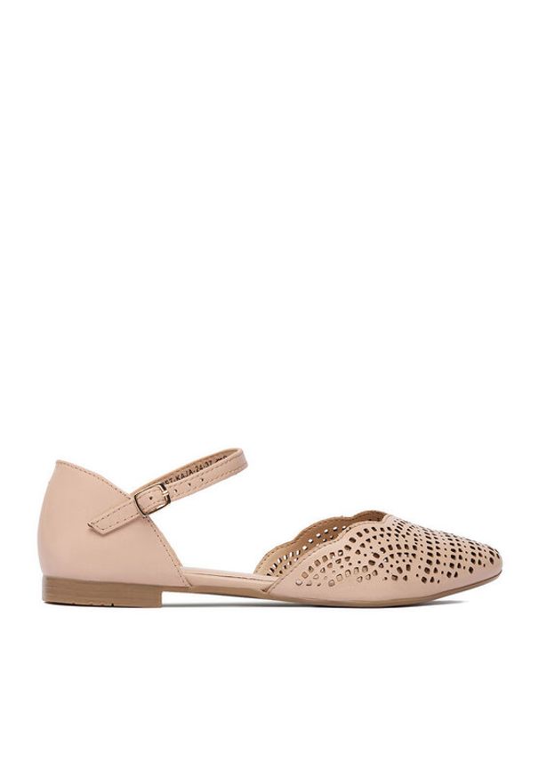 Lasocki Baleriny CEO-RST-KAJA-24 Beżowy. Kolor: beżowy. Materiał: skóra