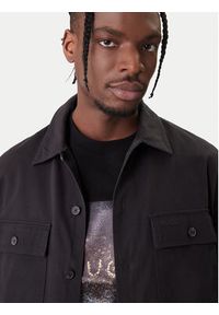 Hugo - HUGO Koszula Epoldo 50545383 Czarny Oversize. Kolor: czarny. Materiał: bawełna #4