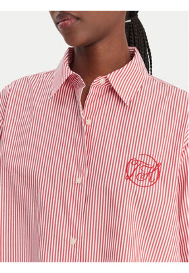TOMMY HILFIGER - Tommy Hilfiger Koszula WW0WW48190 Czerwony Regular Fit. Kolor: czerwony. Materiał: bawełna