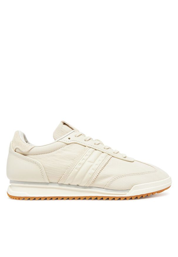 Tommy Jeans Sneakersy Tjw Low Profile Runner EN0EN02817 Beżowy. Kolor: beżowy. Materiał: materiał
