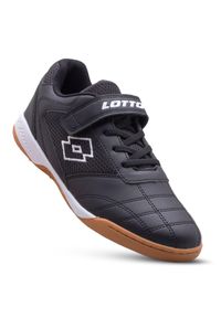 Buty halowe dla dzieci LOTTO WHIZZER T. Kolor: biały, wielokolorowy, czarny. Materiał: materiał, syntetyk, tkanina. Sport: piłka nożna #1