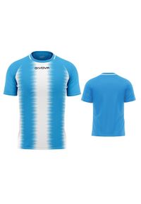 Koszulka Sportowa Givova Stripe XL - Oddychająca i Lekka. Kolor: niebieski, biały, wielokolorowy. Sport: piłka nożna
