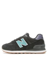 New Balance Sneakersy WL574RA Czarny. Kolor: czarny. Materiał: skóra, zamsz. Model: New Balance 574 #3