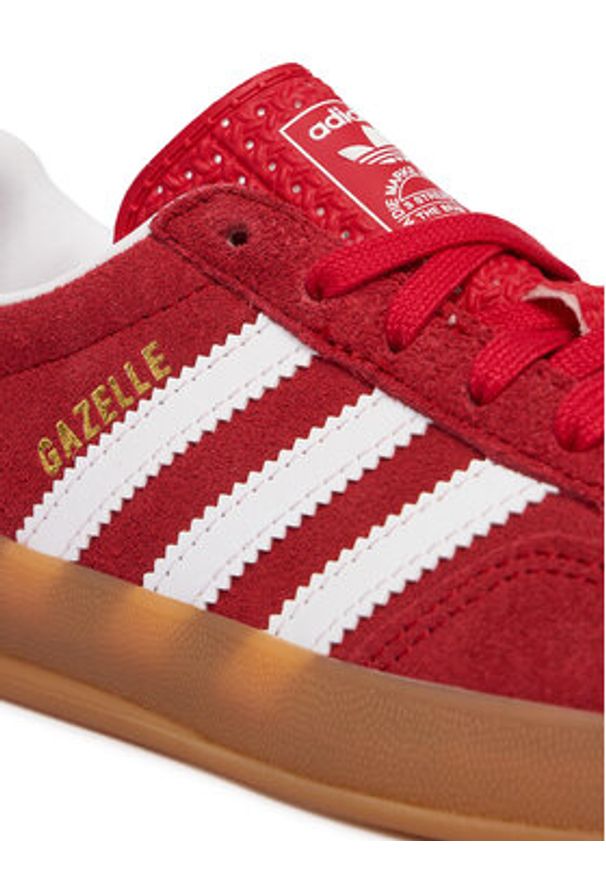 Adidas - adidas Sneakersy Gazelle Indoor IH9136 Czerwony. Kolor: czerwony. Materiał: skóra, zamsz. Model: Adidas Gazelle