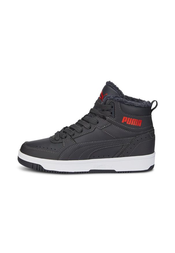 Buty do chodzenia Puma REBOUND JOY FUR JR. Kolor: wielokolorowy, szary. Materiał: guma, materiał, syntetyk. Sport: turystyka piesza