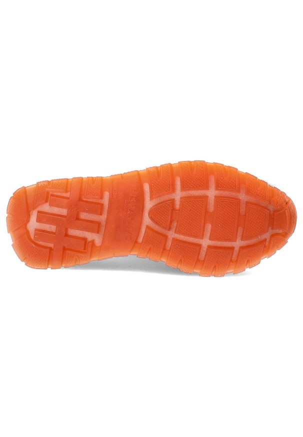 Pomarańczowe Półbuty Hispanitas Modne Wsuwane Obuwie Damskie. Zapięcie: bez zapięcia. Kolor: biały. Materiał: skóra. Wzór: aplikacja. Styl: klasyczny, sportowy, elegancki