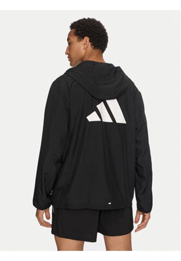 Adidas - adidas Kurtka do biegania Run It IL7230 Czarny Regular Fit. Kolor: czarny. Materiał: syntetyk. Sport: bieganie