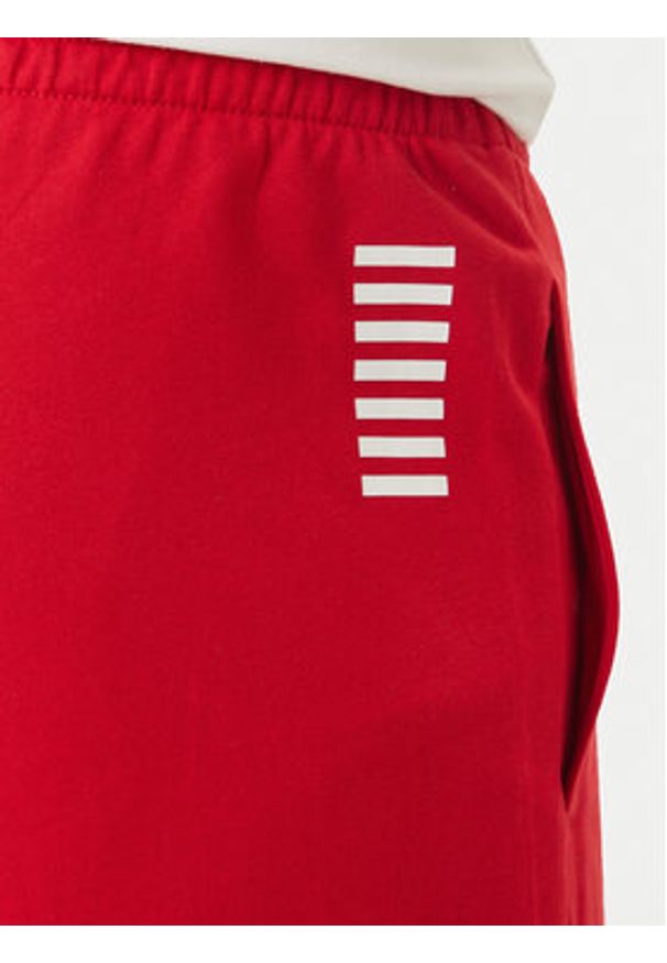 EA7 Emporio Armani Szorty sportowe 8NPS65 PJVRZ U5072 Czerwony Regular Fit. Kolor: czerwony. Materiał: bawełna. Styl: sportowy