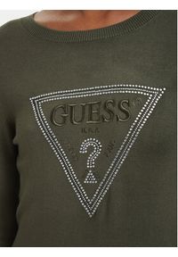 Guess Sweter W6YR28 Z0976 Zielony ciemny Regular Fit. Kolor: zielony. Materiał: wiskoza #2