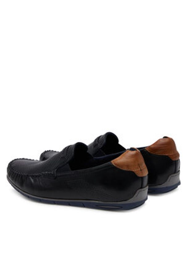 Bugatti Mokasyny 325-A2X6G-4000-4100 Granatowy. Kolor: niebieski. Materiał: skóra