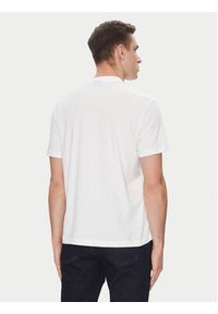 Karl Lagerfeld - KARL LAGERFELD T-Shirt A2M17072 Biały Regular Fit. Typ kołnierza: dekolt w karo. Kolor: biały. Materiał: bawełna, syntetyk