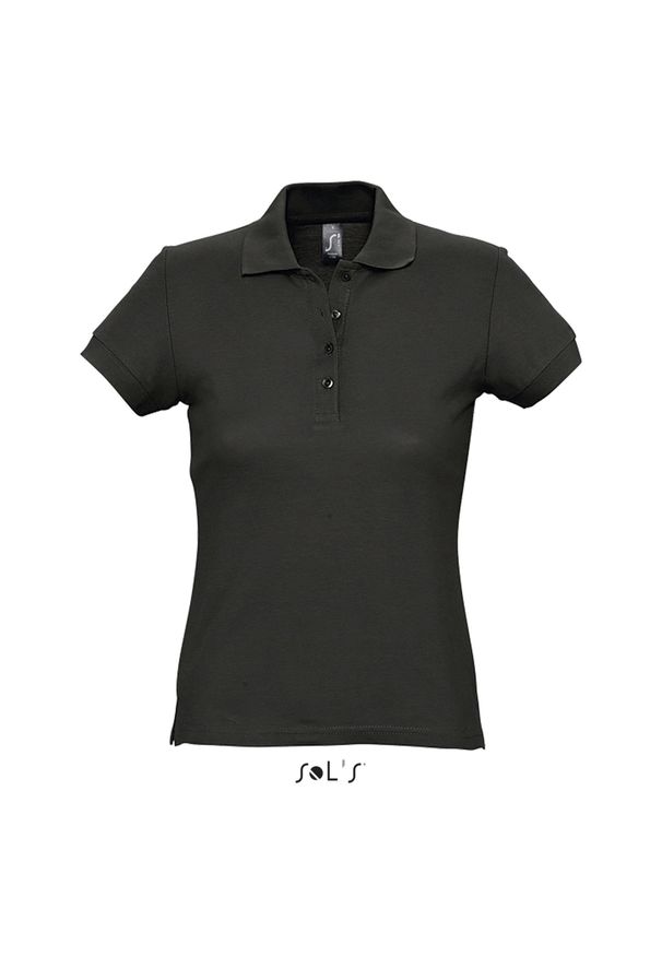 SOL'S - Polo Sol's Passion. Okazja: na co dzień. Typ kołnierza: polo. Kolor: czarny. Styl: casual