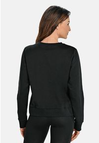 TEYLI - Bawełniana bluza damska z okrągłym dekoltem Teyli Ellis. Kolor: czarny. Materiał: bawełna, elastan. Sport: turystyka piesza, fitness #2
