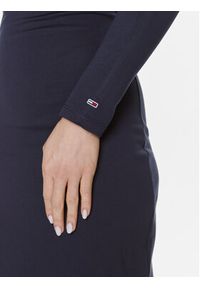 Tommy Jeans Sukienka codzienna DW0DW15889 Granatowy Slim Fit. Okazja: na co dzień. Kolor: niebieski. Materiał: syntetyk. Typ sukienki: proste. Styl: casual #3