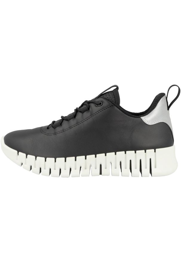 ecco - Buty do chodzenia damskie Ecco 21820360719. Zapięcie: sznurówki. Kolor: czarny. Materiał: materiał, skóra, tkanina, syntetyk. Szerokość cholewki: normalna. Sport: turystyka piesza