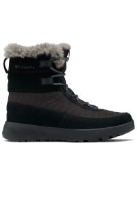 columbia - Buty Columbia Autumn Slopeside Peak Luxe 2104991010 - czarne. Kolor: czarny. Materiał: zamsz, materiał, skóra, guma. Szerokość cholewki: normalna. Sezon: zima