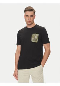 BOSS T-Shirt Te_Container 50546920 Czarny Regular Fit. Kolor: czarny. Materiał: bawełna