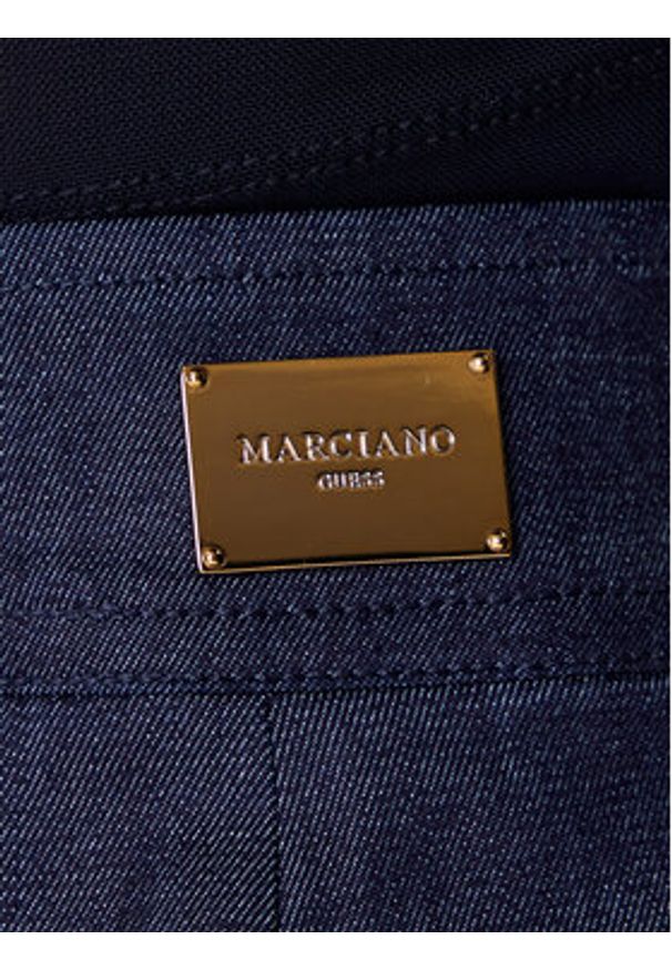 Marciano Guess Spódnica jeansowa 5YPD40 7457A Granatowy Slim Fit. Kolor: niebieski. Materiał: bawełna, syntetyk